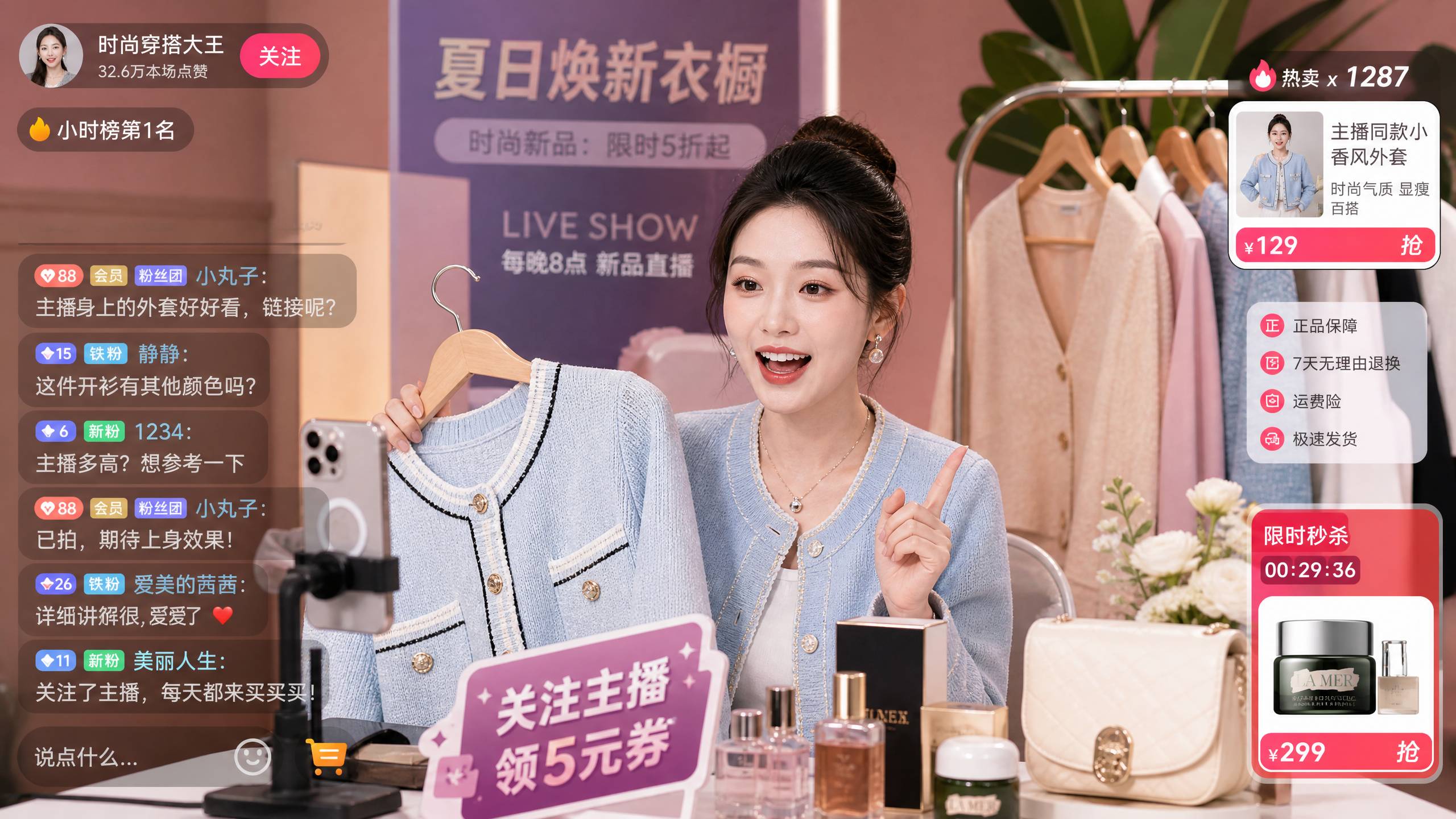 直播录屏走光